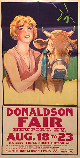 Donaldson Fair Newport Kentucky August 18 - 23 (Girl & Cow)