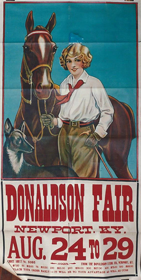 Donaldson Fair Newport Kentucky August 13-18 (Girl & Horse)