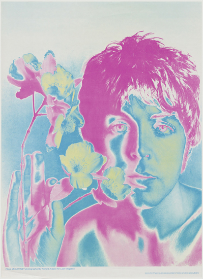 Beatles Richard Avedon Look Magazine Poster Paul McCartney