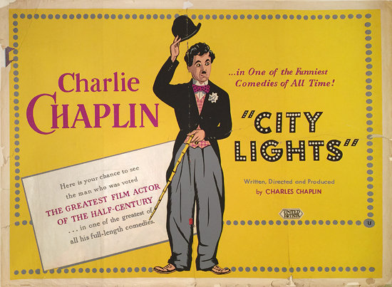 Charlie Chaplin City Lights 50's Re-Release (Silkscreen)