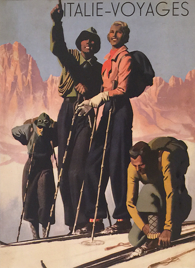 Italie Voyages (Magazine Cover, Alpine Skiers)