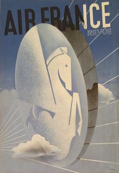 Air France Revue (Magazine Cover, Pegasus Logo)