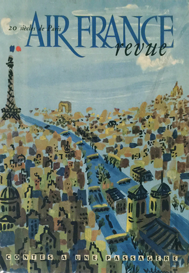Air France Revue (In Flight Magazine Cover, Sienne River Overhead)