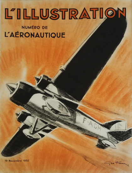 Magazine Cover- L'Illustration Airplane